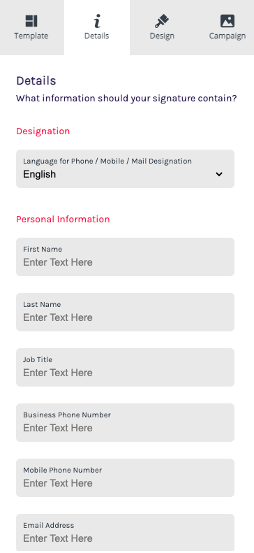 email signature generator step-by-step