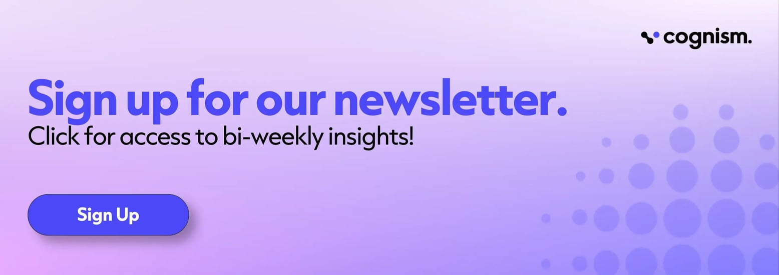 Want to join 2000+ marketers getting my CMO secrets every two weeks? Click to sign up for the Cognism newsletter!