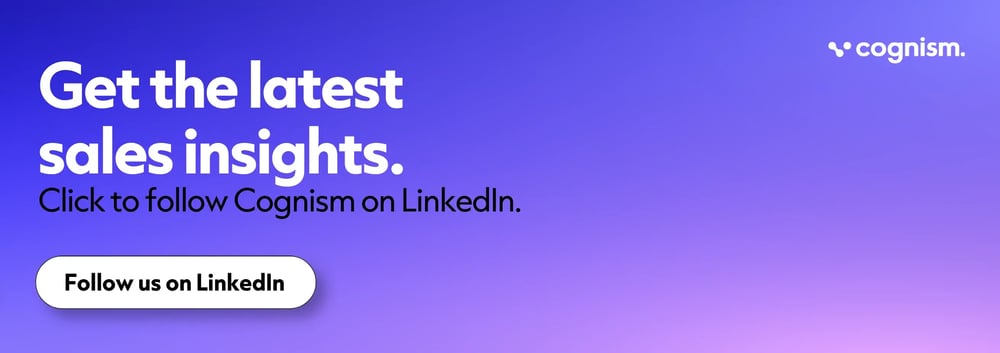 Get the latest sales insights. Click to follow Cognims on LinkedIn.