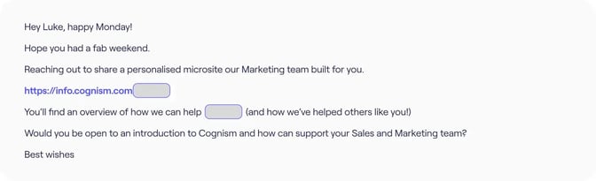 Nurture leads with personalised email marketing