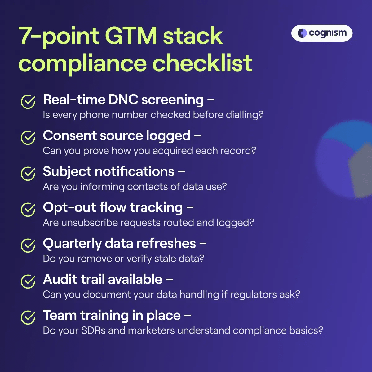 Checklist for your GTM data tech stack.