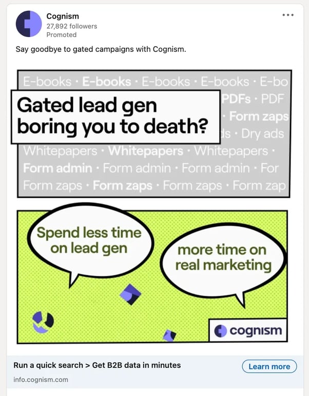 Example of a SaaS marketing campaign