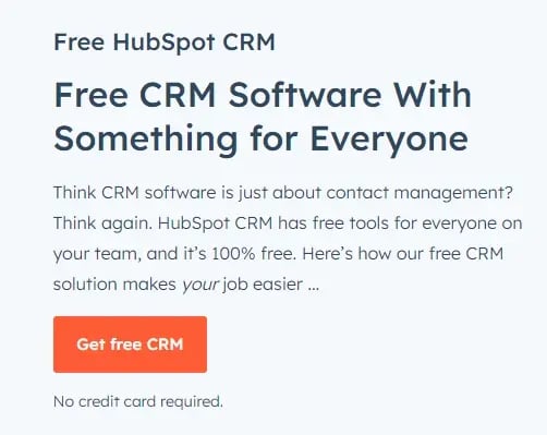 saas marketing example - hubspot