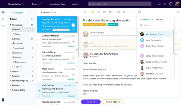 Groove shared inbox helpdesk software