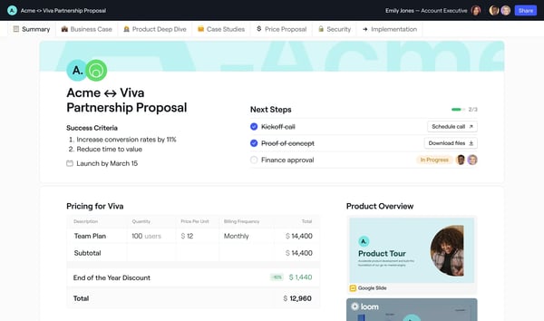 Graphic of the Dock platform with a partnership proposal