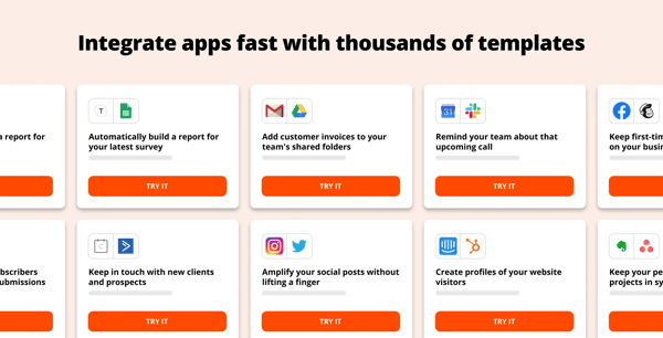 Zapier integrations with apps graphic image