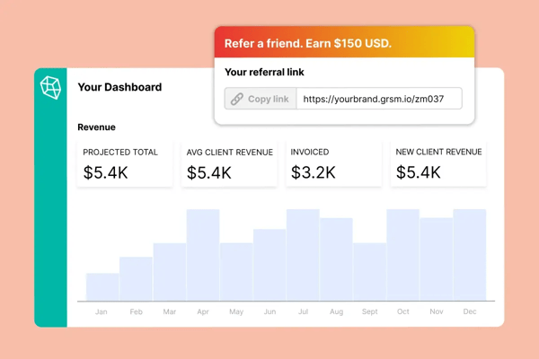 PartnerStack customer referrals dashboard