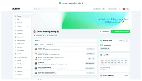 PeopleForce dashboard summary image