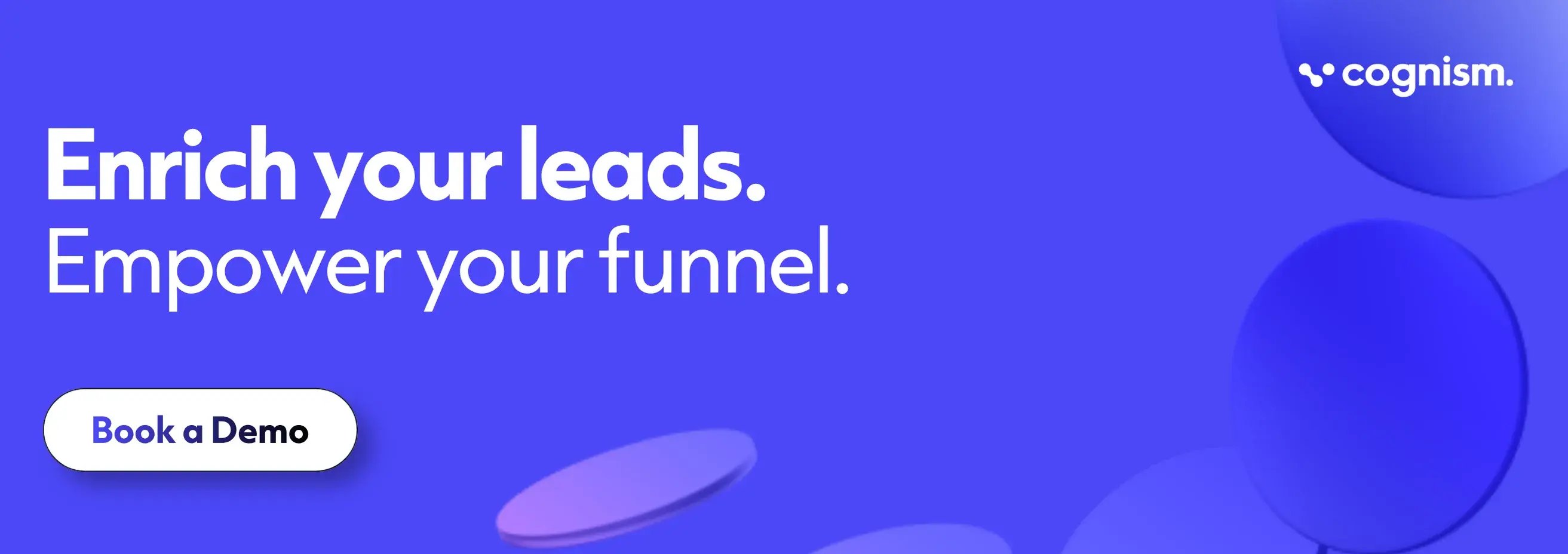 Enrich your leads, empower your funnel. Book a demo today.