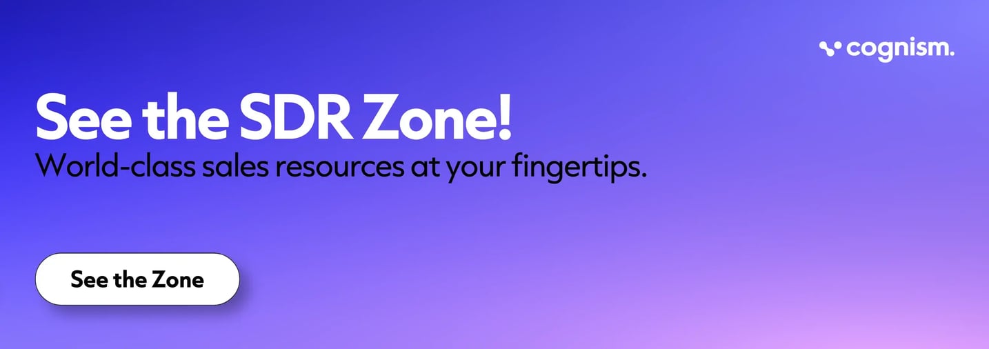 See the SDR Zone! World-class sales resources at your fingertips.