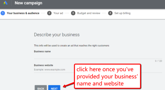Beginners guide to PPC - Creating a new campaign