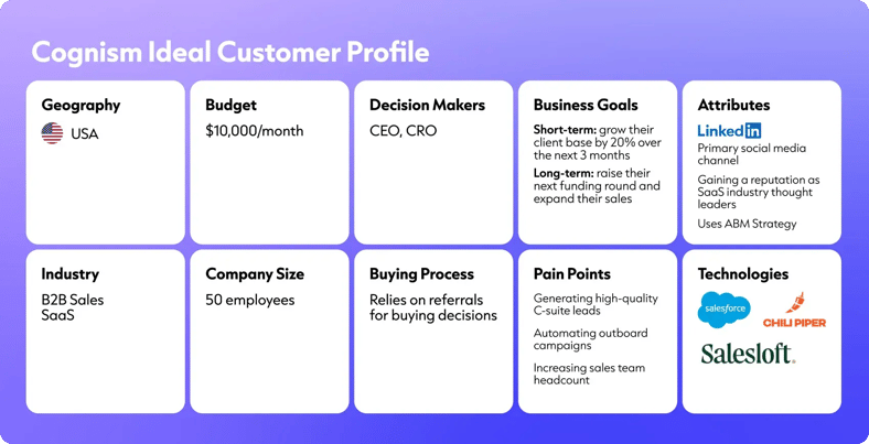 Cognism Ideal Customer Profile