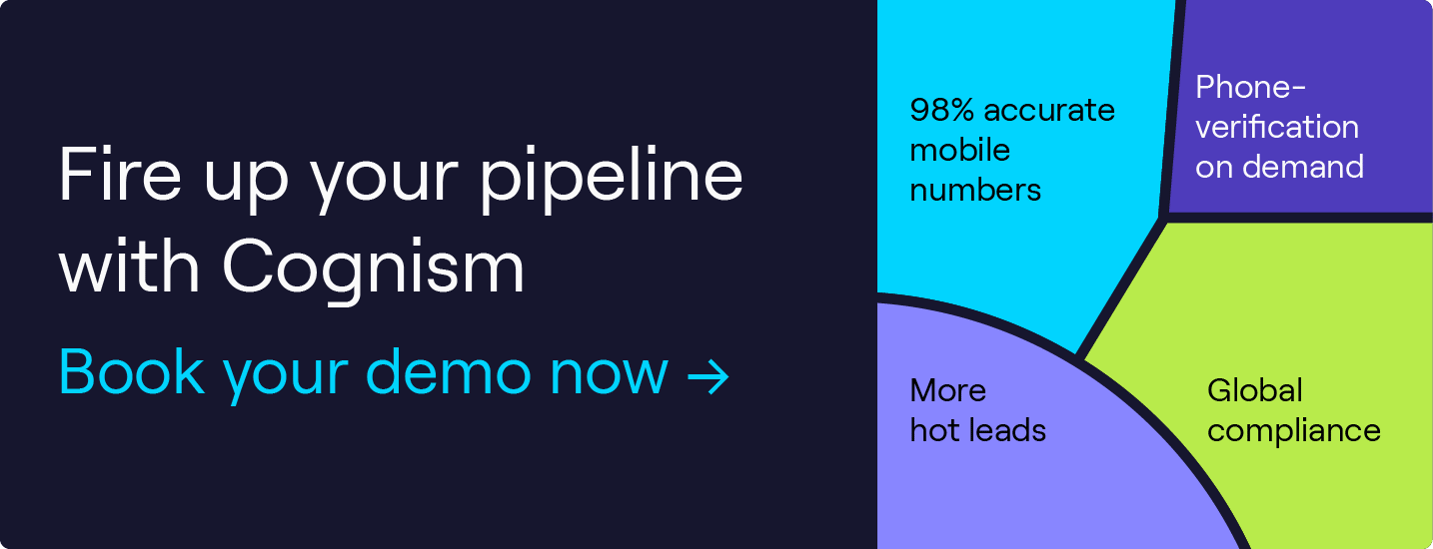 Fire up your pipeline with Cognism. Book your demo now. 