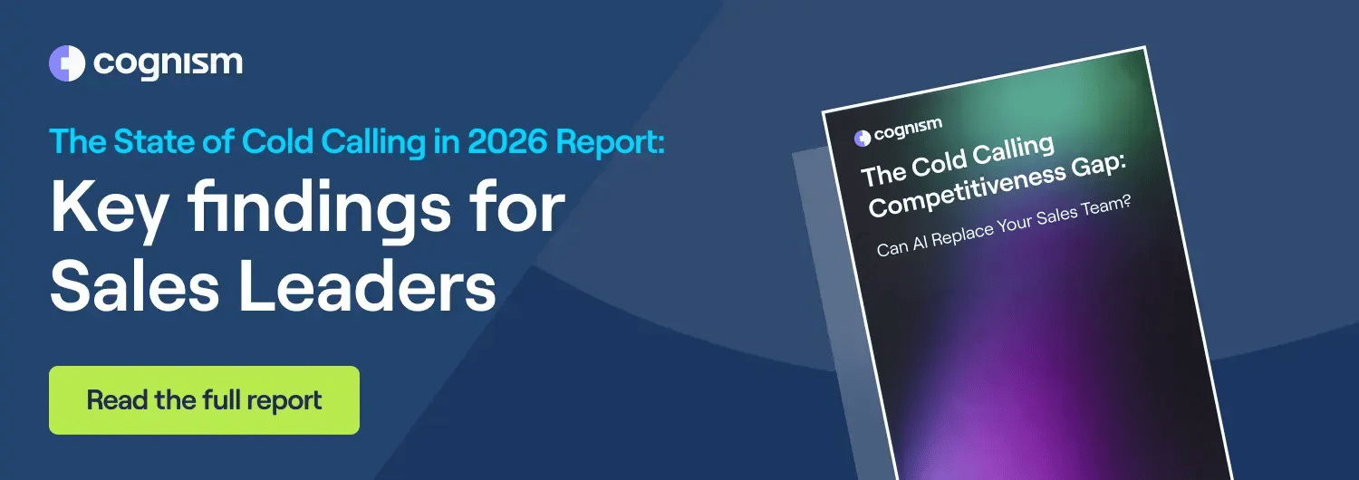 CTA blog banner for Cold Calling Report 2026 (decision makers)