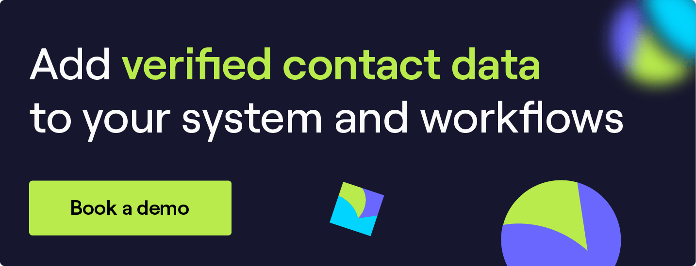 Add verified contact data to your system and workflows CTA banner