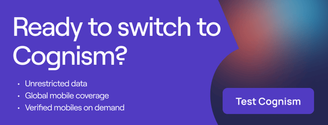 Ready to switch to Cognism? Click to book a demo and test our data!