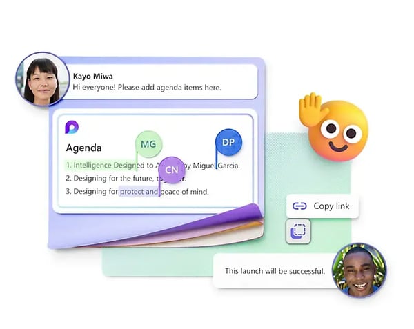 Microsoft Teams collaboration tools graphic