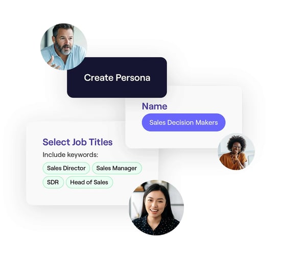 Cognism Sales Companion personas filter