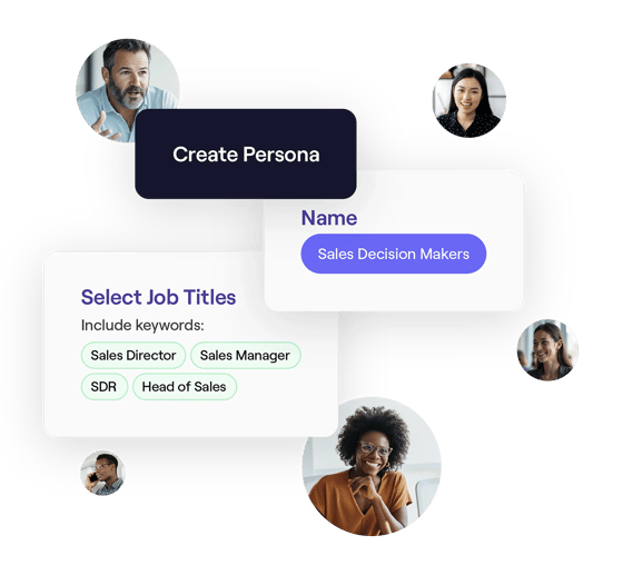 Cognism Sales Companion personas filter
