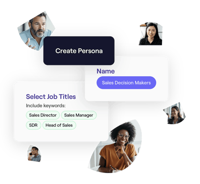 Cognism Sales Companion personas filter