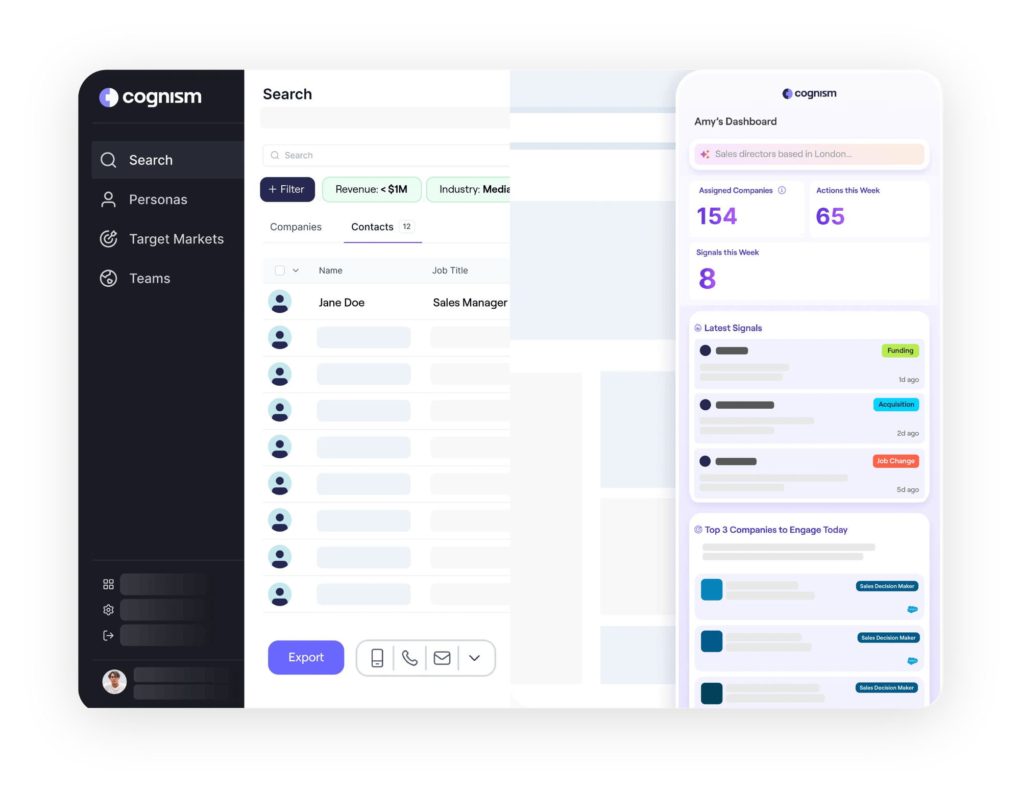 Sales Companion web app and browser extension mirrored