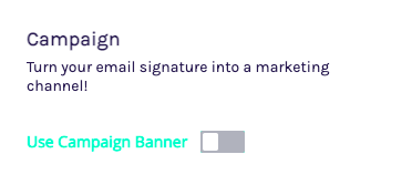 Cognism's email signature generator campaign objective