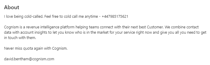 Social selling on LinkedIn