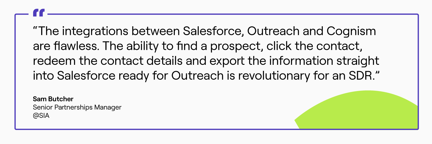 Prospecting tool for Outreach
