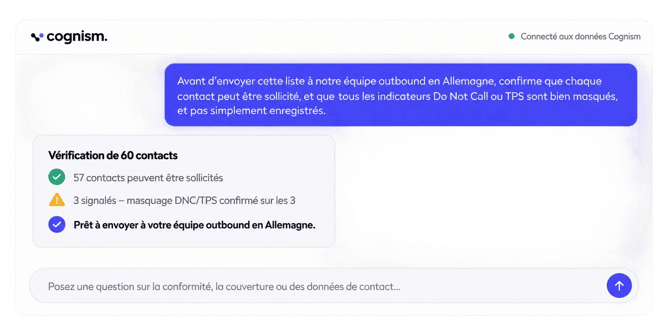 Vérification DNC avec Cognism MCP