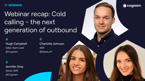 Webinar recap Cold calling - the next generation of outbound speakers