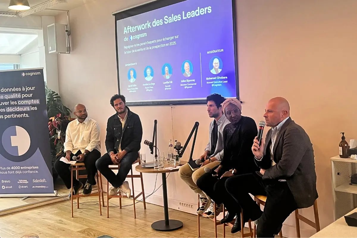 Afterwork de Cognism à Paris, panel