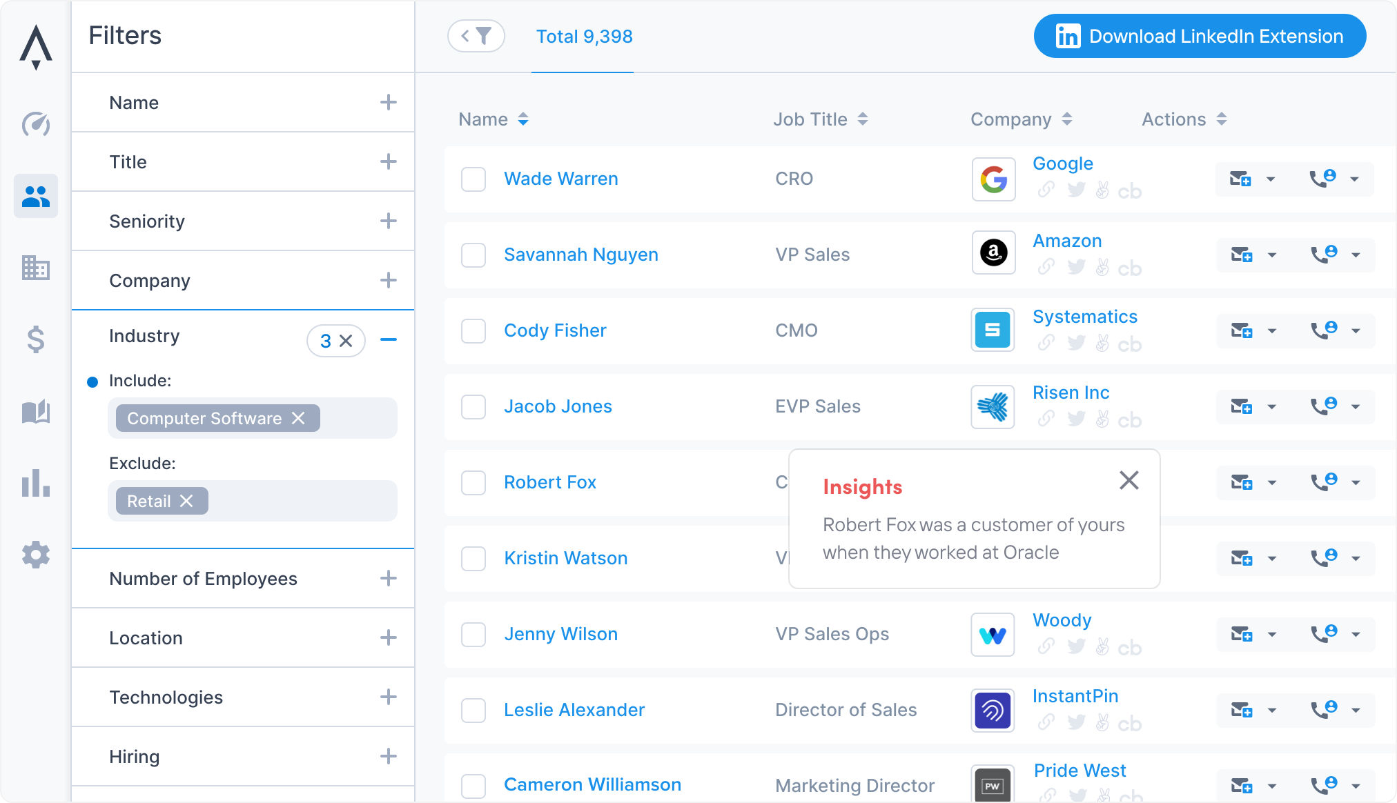 Sales outreach tools