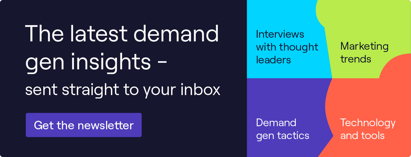 Sign up for Cognism's demand generation newsletter