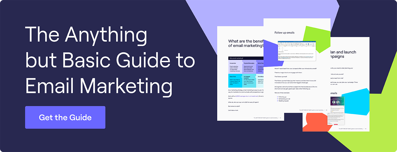 The anything but basic guide to email marketing from Cognism. Click to read the guide!