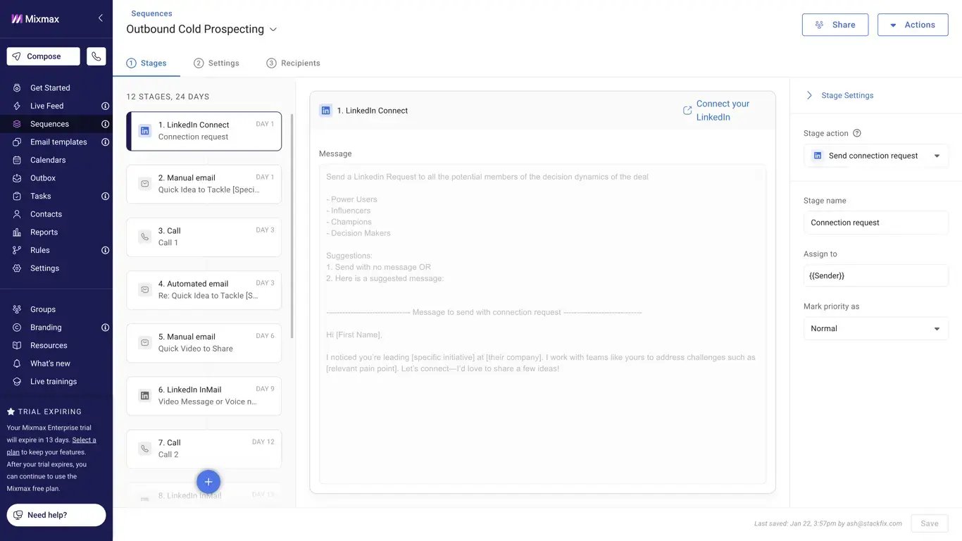 Sales outreach tools