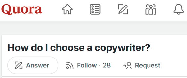 Quora question