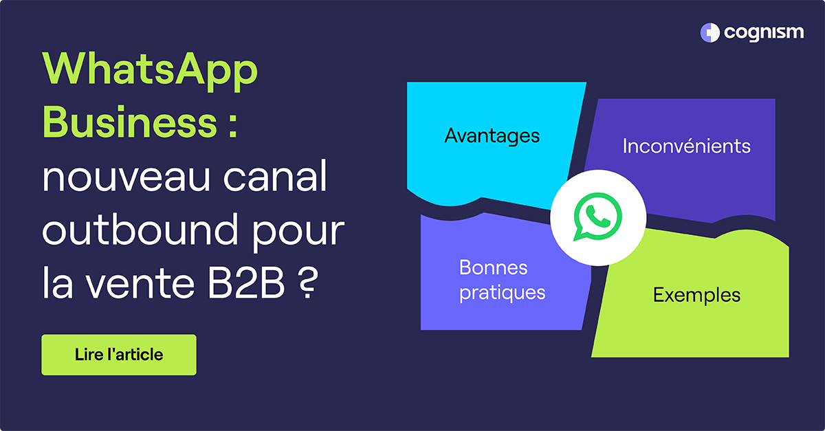 WhatsApp pour la vente et la prospection B2B