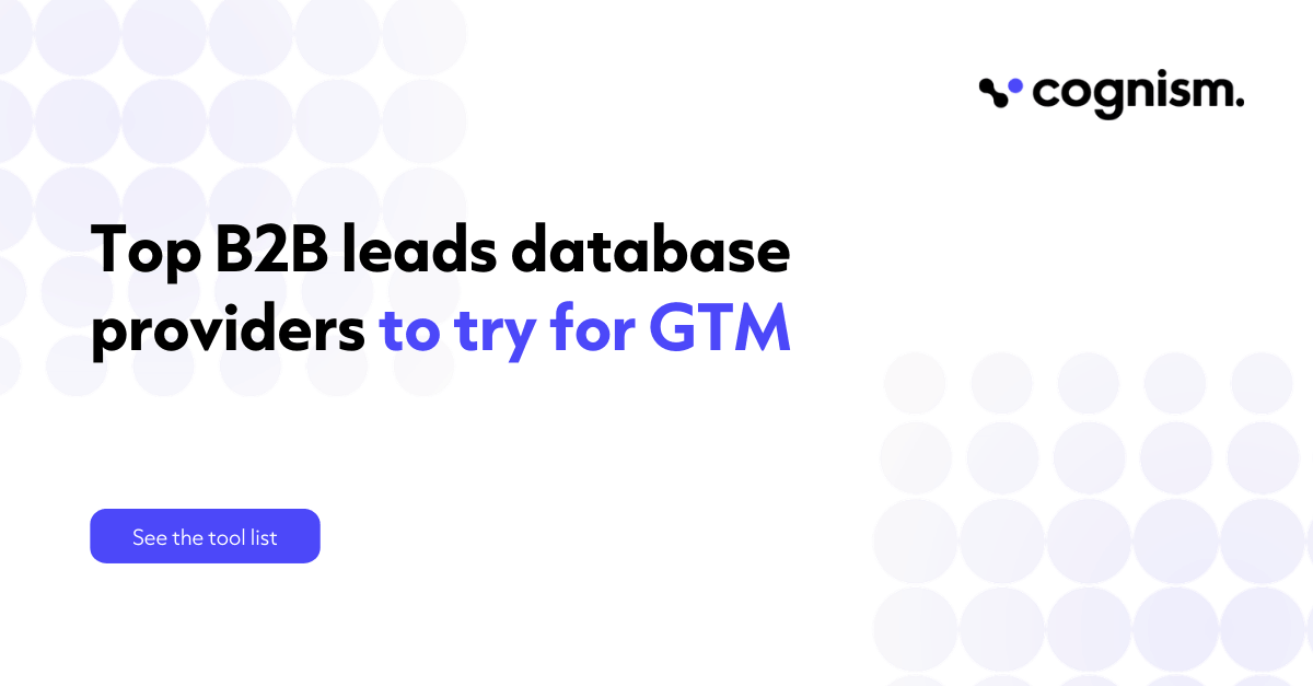15+ Best B2B Leads Database Providers to Try in 2026
