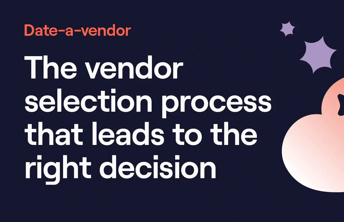 Vendor selection process resource card