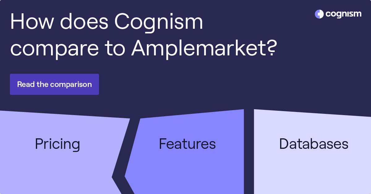 Comparing Cognism vs Amplemarket in 2023