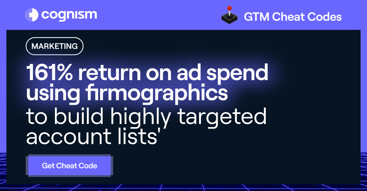 Using Firmographics To Build Highly Targeted Account Lists