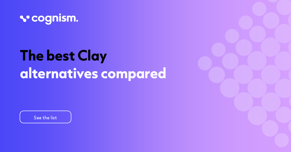 14 Best Clay Alternatives for B2B Data Enrichment (2026)
