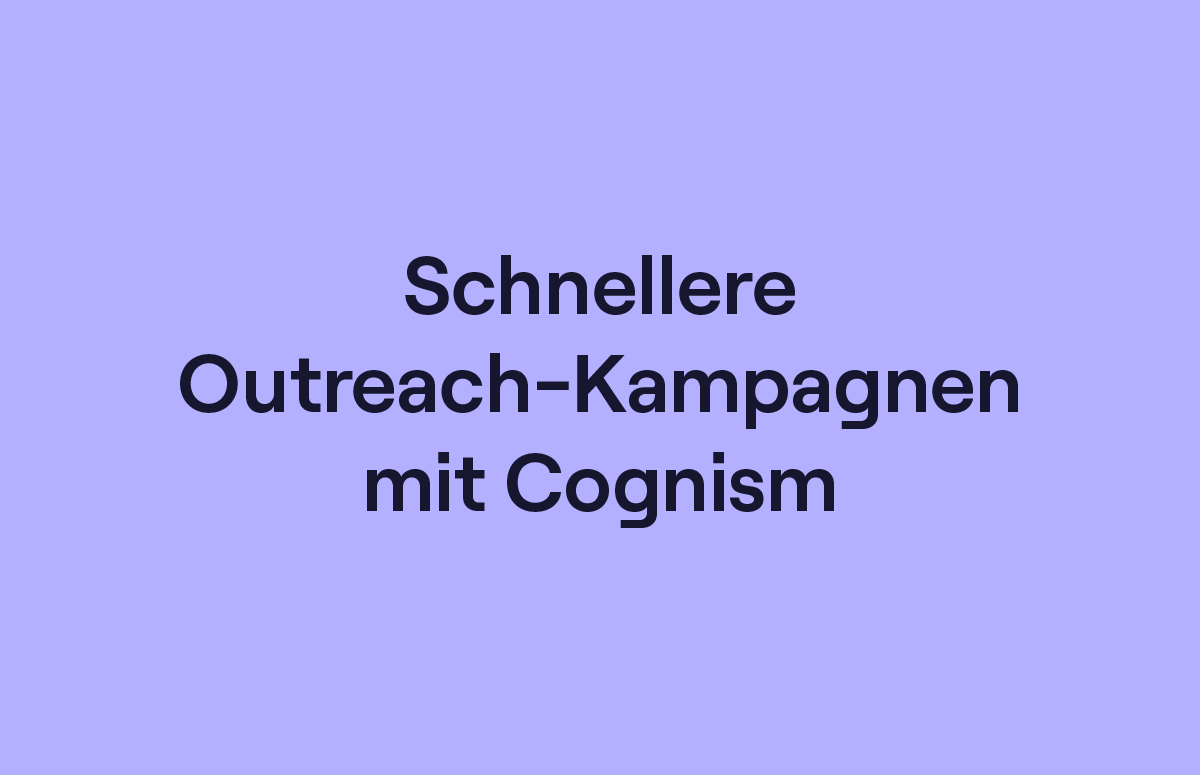 Wie eine Agentur in Österreich DSGVO-konforme Daten von Cognism nutzt