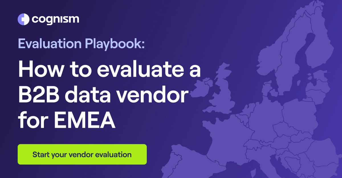 Evaluation guide for B2B data provider in EMEA
