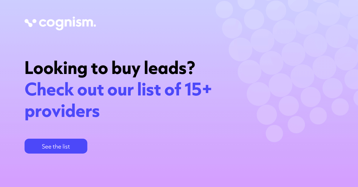 19 Best Places To Buy Business Leads: Saas Tools & Websites