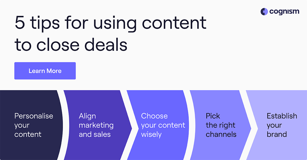 How to Use Content to Close Deals: 5 Top Tips