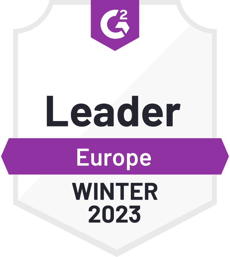 Leader Europe Winter 2023 G2 badge