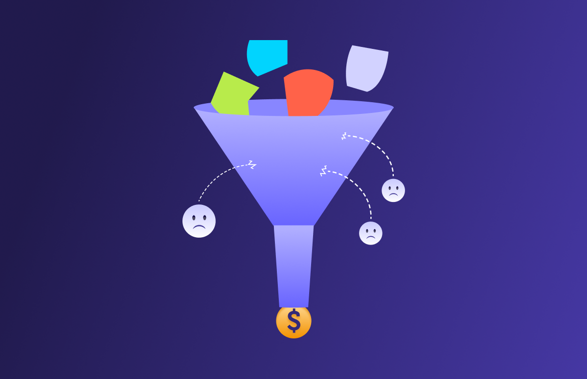 Leaky sales funnel