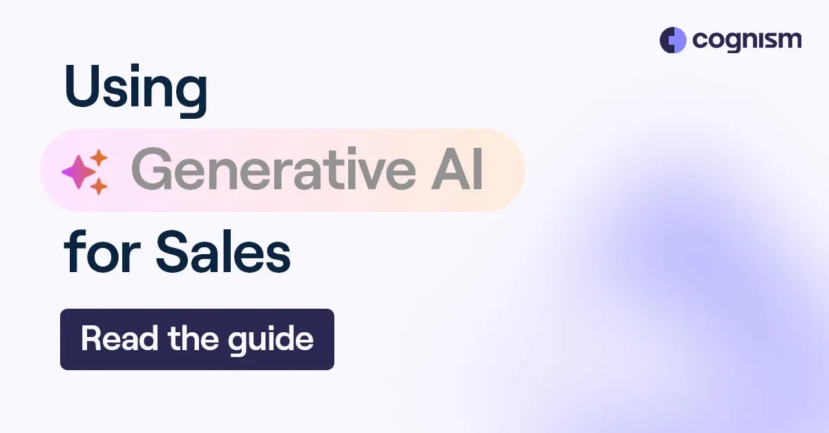 Using Generative AI for Sales: Steps for Effective Workflows