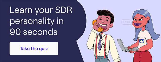 Interactive SDR personality type quiz.